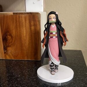 Nezuko Kamado Pink & Black Anime Figure - Collectible Action Figure